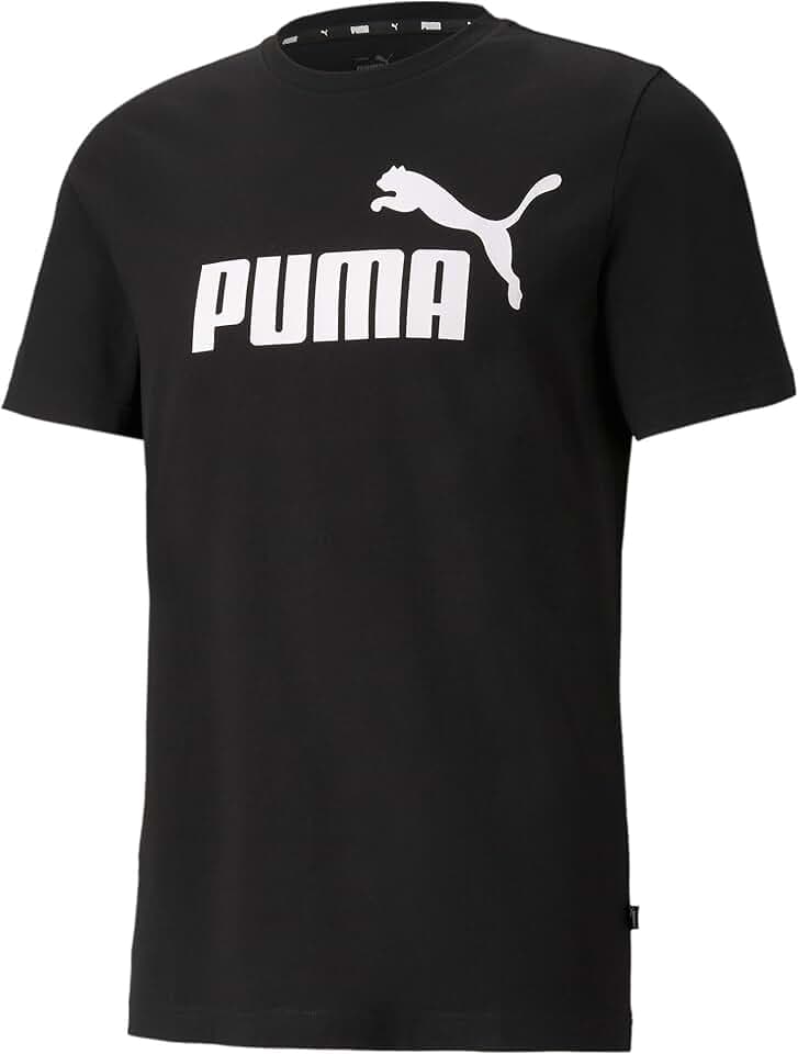 PUMA Essentials Logo T-Shirt (Available in Big & Tall) T-Shirt Uomo (Pacco da 1)