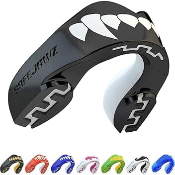 SAFEJAWZ Vestibilità Slim Paradenti Sportivo Adulti e Bambini Contatto Completo per Tutti Gli Sport, tra Cui Rugby, MMA, Hockey, Judo Arti Marziali e Boxe