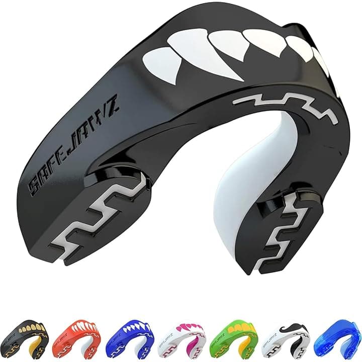 SAFEJAWZ Vestibilità Slim Paradenti Sportivo Adulti e Bambini Contatto Completo per Tutti Gli Sport, tra Cui Rugby, MMA, Hockey, Judo Arti Marziali e Boxe