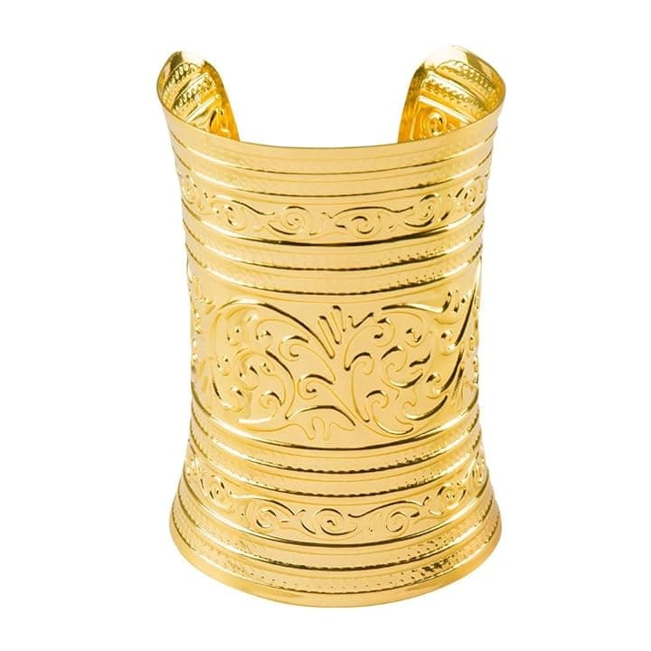 Boland 64464 - Bracciale Tesoro del Nilo, bigiotteria dorata per costumi di carnevale, bracciale per carnevale o festa a tema