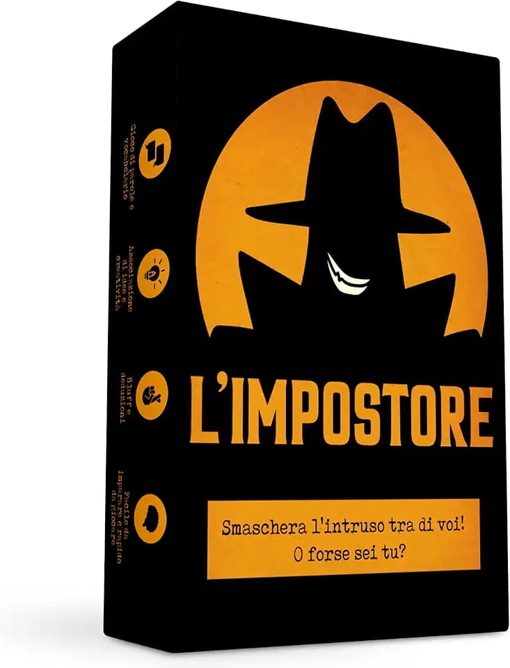 L'Impostore - Riesci a scoprirlo? Bluff, creatività, gioco di parole e di sospetto! Divertente Gioco da tavolo per bambini e adulti