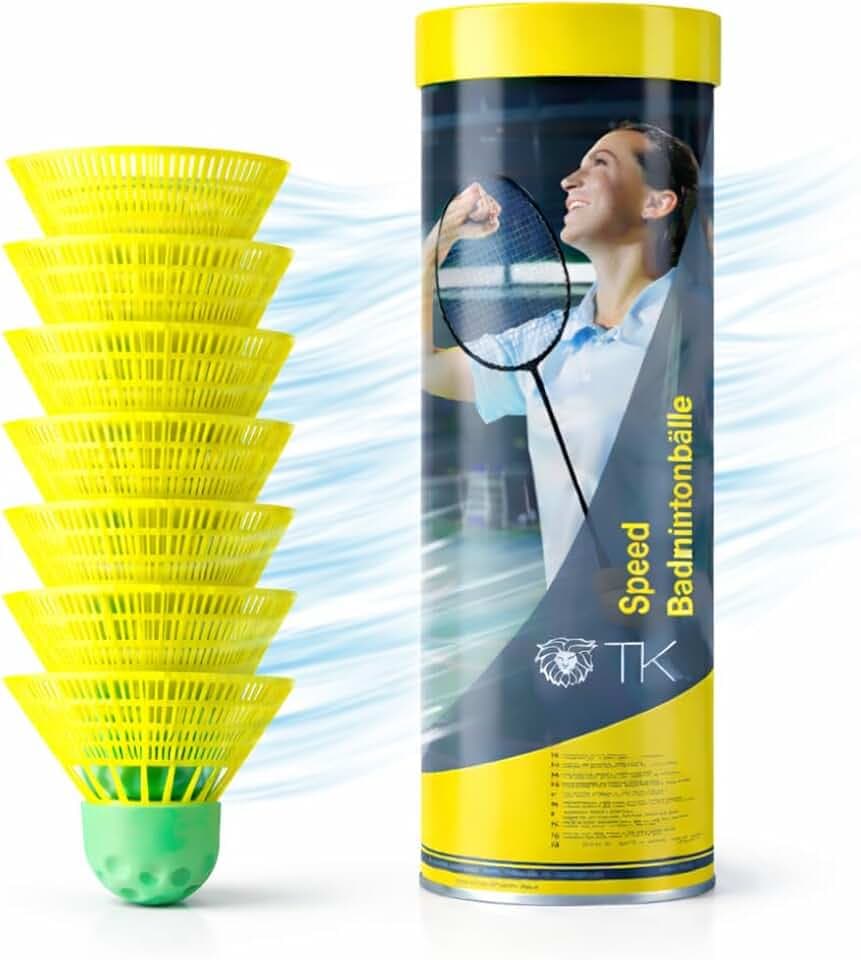 TK Gruppe Timo Klingler Sportyfits® Speedbadminton - Palline da badminton, per allenamento e competizioni e badminton, per interni ed esterni
