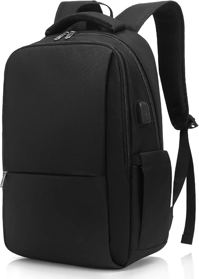 Zaino Porta PC,Zaino PC Portatili con Anello antifurto,Zaino per Computer da 15.6 Pollici Notebook,Zaino per Laptop,Zaino Impermeabile da Uomo per Scuola,Lavoro o Viaggio