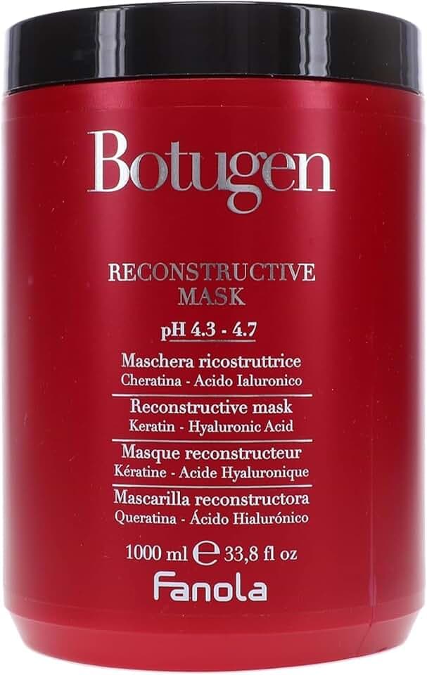Fanola, Botugen Mask, Maschera Ricostruttrice, Con Acido Ialuronico e Cheratina, 1000 ML