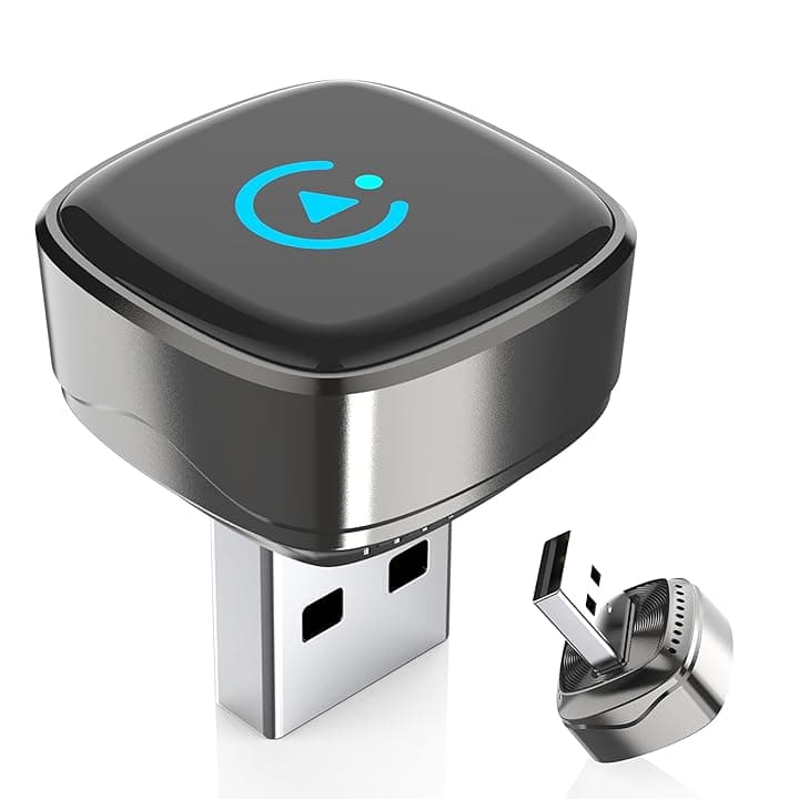Adattatore CarPlay Wireless, adatto per Veicoli Dotati di CarPlay cablato, la funzionalità Plug and Play consente una Connessione rapida e stabile CarPlay Wireless, Dotato di Adattatore di Tipo C
