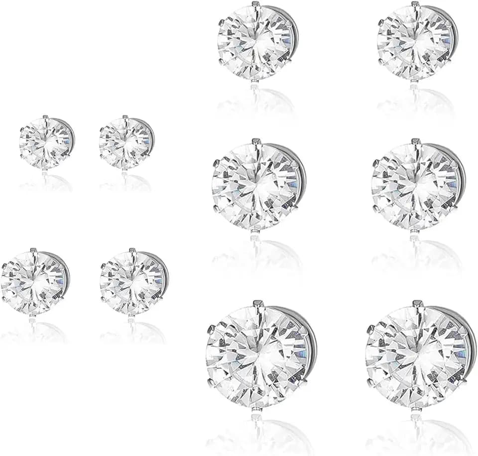 Celiodd 5 Paire Orecchini Magnetici Uomo Orecchini Finti