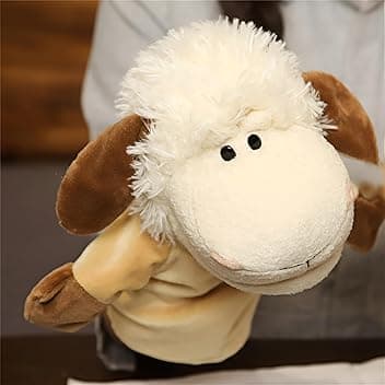 Marionette a Mano con Animali per Bambini,Il Bambino Include Lupo Leone ecc.Bocche Aperte Mobili,Perfette per Raccontare storie,Insegnare,Scuola Materna,Regali di Compleanno