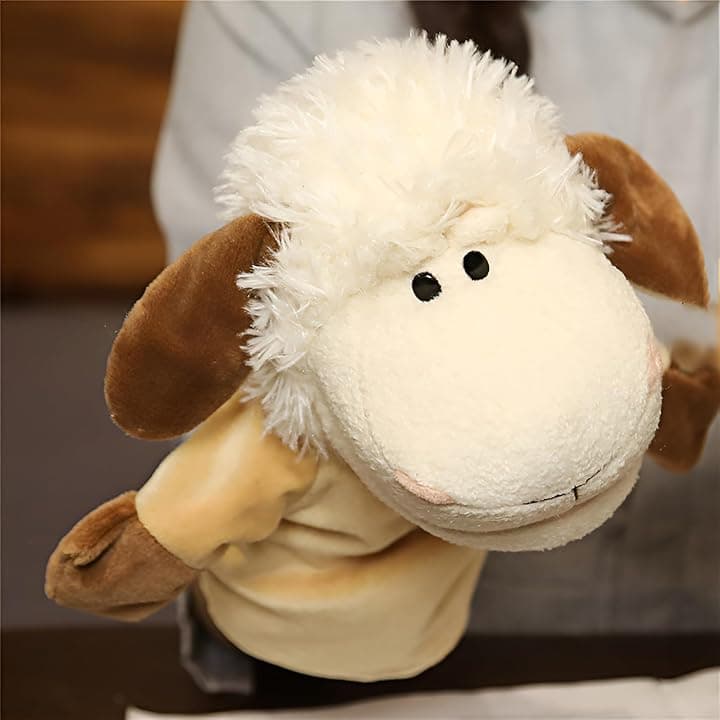 Marionette a Mano con Animali per Bambini,Il Bambino Include Lupo Leone ecc.Bocche Aperte Mobili,Perfette per Raccontare storie,Insegnare,Scuola Materna,Regali di Compleanno