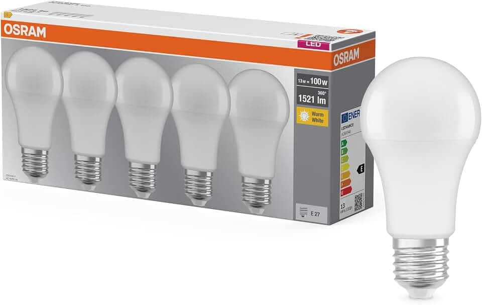 OSRAM Lampada LED Attacco A100 forma lampadina E27 13W 1521lm IP20