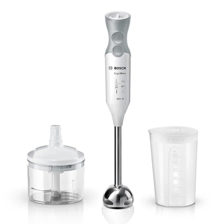 Bosch MSM66120 Frullatore a immersione, 600 Watt 12 Velocità+Turbo, Bianco