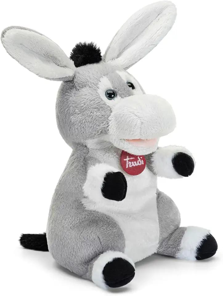 Trudi Marionetta Asino Marionetta peluche spettacolo burattini | 17x25x15cm taglia S | Puppets | modello 29228