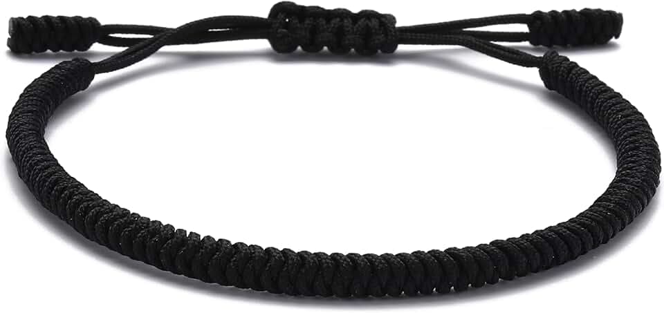 LUCKY BUDDHIST – Portafortuna Braccialetto + Regalo Buddista! Tibetano Amicizia Color Corda Bracciale. Per uomo donna adolescenti. Dimensione regolabile, Fatto a Mano