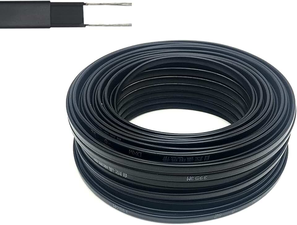 Cavo Riscaldante per Tubi Cavo Riscaldatore Serra Piante 220V～ 230v Autoregolante Non Necessario Termostato (Color : Ø8mm-20W/m, Size : 10m)