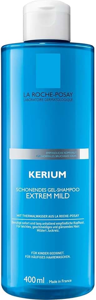 La Roche Posay Kerium, Shampoo Extra Delicato, Per Cuoio Capelluto Sensibile, Effetto Calmante e Lenitivo, Cuoio Capelluto Deterso a Fondo, Con Polisorbato e Acqua Termale, 400 ml