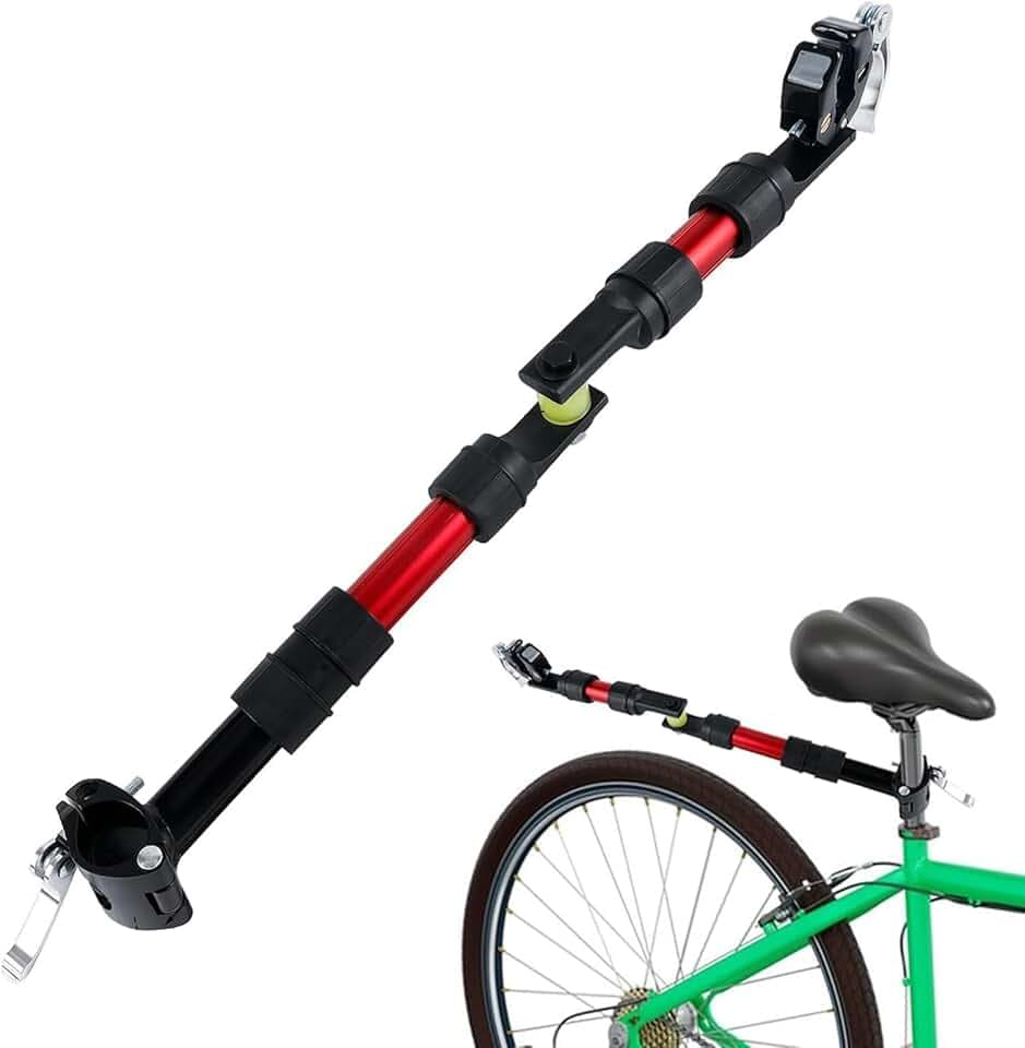 Attacco per Rimorchio Bici, Adattatore Universale per Carrelli, Accessori Portapacchi Posteriore in Lega per Trasporto Bambini Animali Domestici e Avventure all'Aperto
