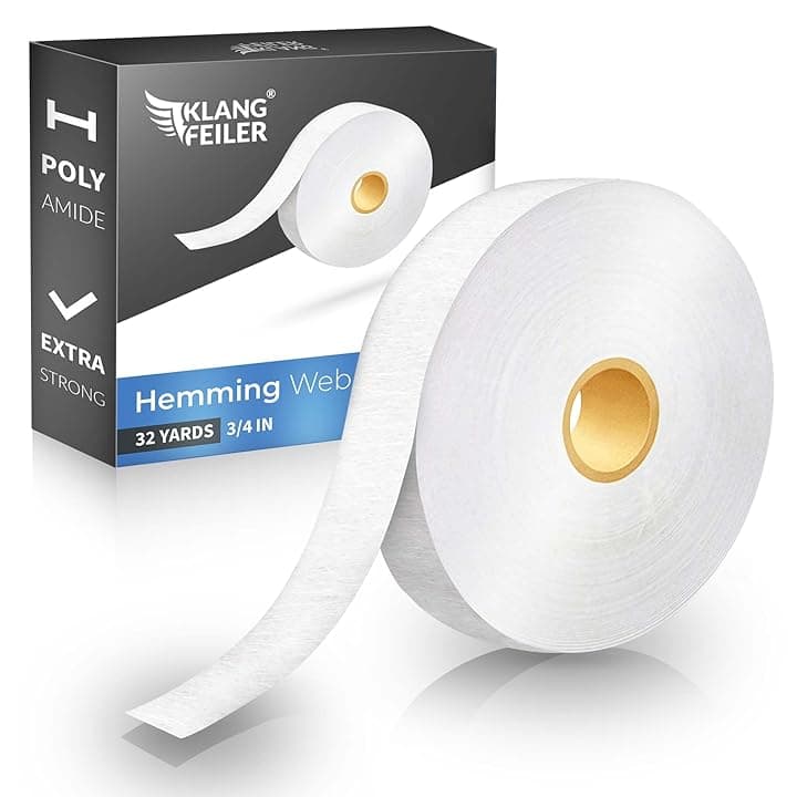 Klangfeiler® Nastro termoadesivo - Orlo termoadesivo - 30 metri- 20mm - adesivo - termoadesivi per tessuti - Non è Necessario Cucire-Nastro