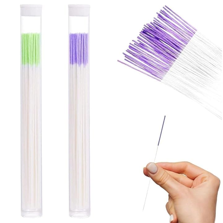 JEYORZY 120 Pezzi Orecchi Cleaner Floss Aftercare per Piercing Orecchini Hole Cleaner Piercing Strumento di Pulizia Buchi Orecchie, per Rimozione di Odori per Cura del Piercing Orecchio