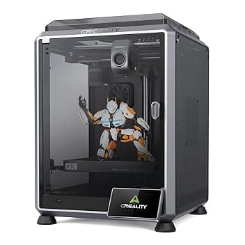 Creality K1C - Stampante 3D, 2024, 600 mm/s, senza intasamento, aggiornamento K1, con fotocamera AI, stampa a 300 °C, supporto di filamento in fibra di carbonio, per principianti