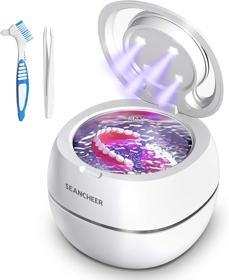 SEANCHEER Pulitore Ultrasuoni 48000Hz Ultrasonic Cleaner | 180ML |