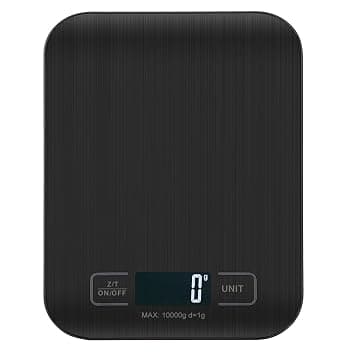 Bilancia Da Cucina Digitale, 10 kg, Bilancia Elettronica In Acciaio Inox, Elegante Bilancia Alimentare Ultra Sottile, Bilancia Elettronica Per Casa e Cucina Con Display Lcd, Funzione Tara