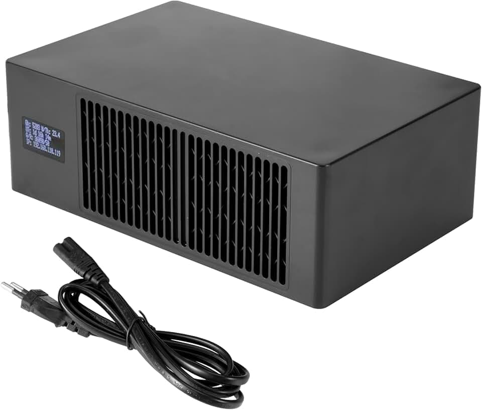 Bitcoin Miner, APKLVSR Lucky Miner LV08 BTC Solo Miner– 4,2 TH/s 2,4G WLAN SHA-SHA -256 Chip BM1366 Server Mining silenzioso Bitcoin Mining per uso domestico (BTC), Plug & Play