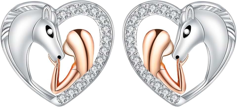 Micory Orecchini Anallergici Donna Argento 925 Orecchini Animali Serie - Gioiello Elegante Regalo Perfetto per Doni Speciali