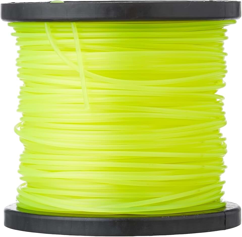 Riegolux 107642 Filo Decespugliatore Nylon Rotondo, Giallo, 2,4 mm x 100 m