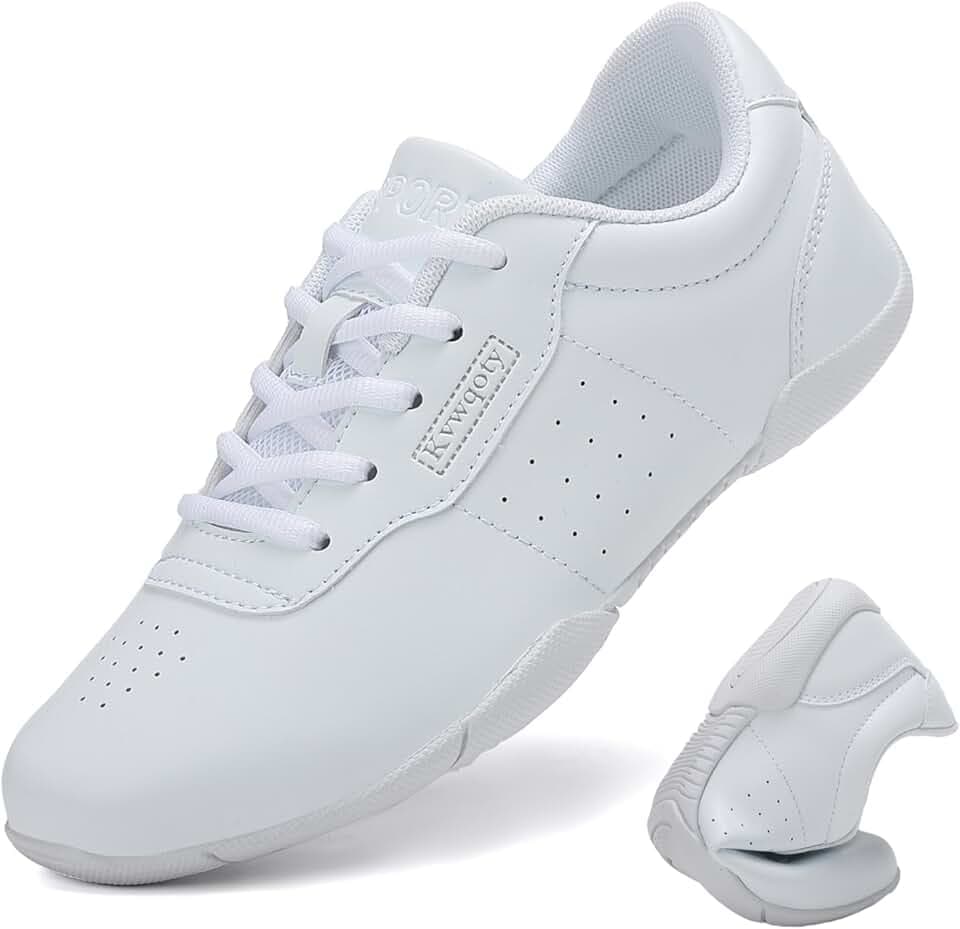 Scarpe da Cheerleading Cheerleader Donna Scarpe Allenamento Cheer Sneakers Ginnastica Bianche Bambino Jazz Yoga per Ragazze da Ballo Shoes