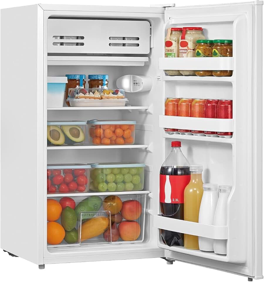 COMFEE' Frigorifero Piccolo Monoporta 93L con Chiller Box 0-10℃, Bianco