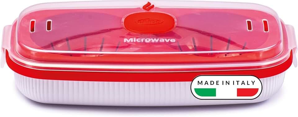 Snips Cuoci Uova, Frittata & Omelette per microonde, 0,75 LT, Colore Bianco, Contenitore per microonde, 24 x 12,5 x 6 cm, Made in Italy