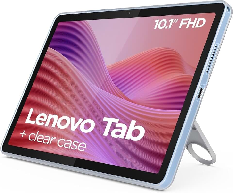 Lenovo Tab One Tablet - Display 8.7" HD (1340x800), RAM 4GB, Memoria 64GB, WiFi 5, Processore MediaTek Helio G85, Tablet Android 14, Clear Case incluso - Luna Grey