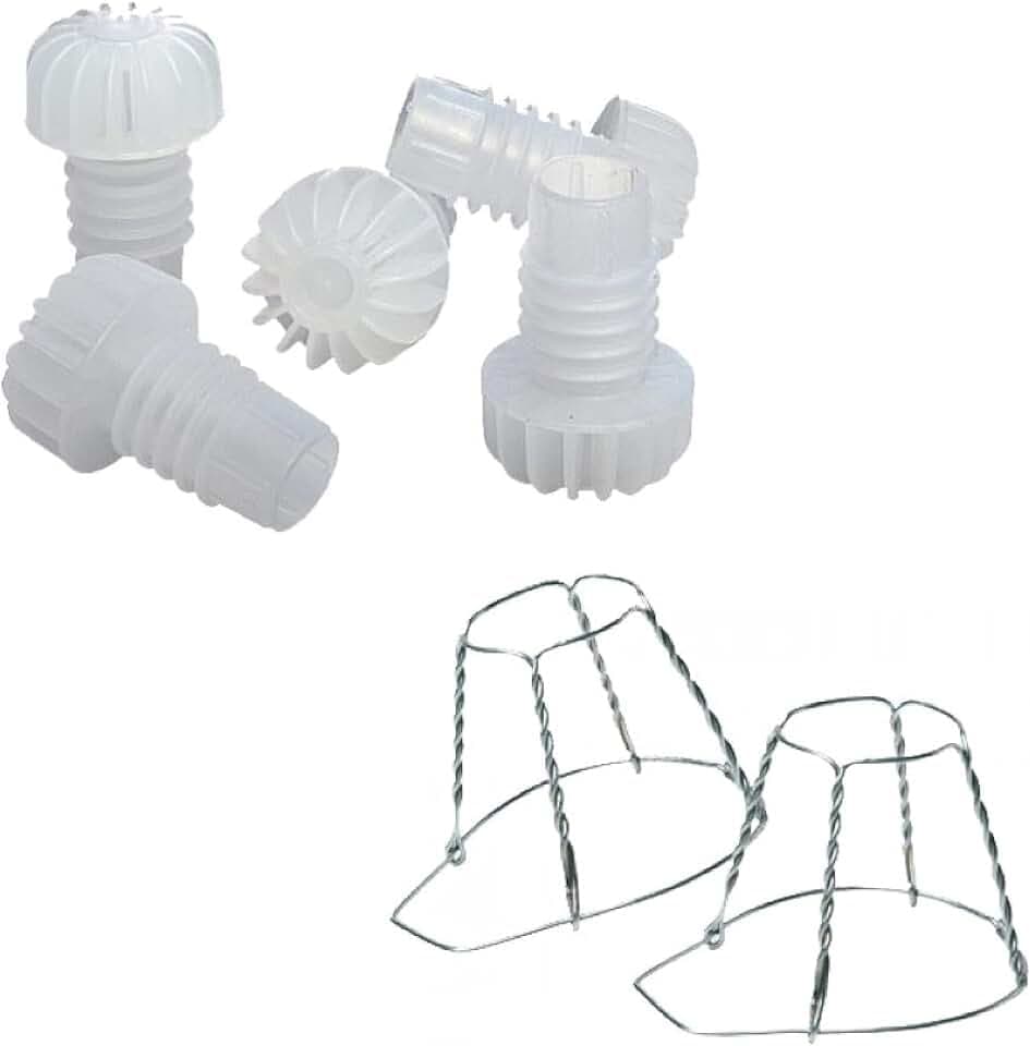 100 Tappi Spumante A Fungo Alettati + 100 Gabbiette Metalliche Zincate Fermatappo
