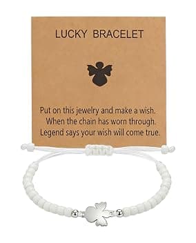 bracciale angelo custode, Regalo per cresima, angelo custode, bracciale in argento, regolabile con biglietto, piccolo regalo per cresima, ragazza e ragazzo, Acciaio inossidabile