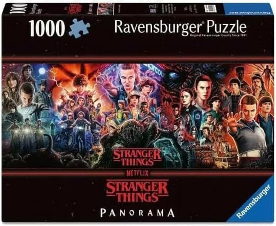 Ravensburger Puzzle Stranger Things 1000 Pezzi – Puzzle Adulti +14 anni, 98 x 37.5 cm, Puzzle per Adulti Panorama, Collezione Stranger Things, Idee Regalo The Forest Stewardship Council