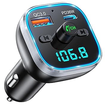 Mohard [2026 Migliorata] Bluetooth Auto, 54W PD & QC 3.0 Trasmettitore FM Bluetooth 5.3 Auto Ricarica Rapida, Adattatore Accendisigari con Luce, Chiamata Vivavoce Integra Musica HiFi Assistente Vocale