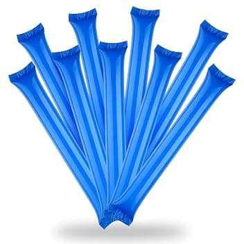 dellyy 50 Bastoncini Gonfiabili in Plastica per Tifo, 60 x 10 Cm, Ideali per Partite di Coppa del Mondo, Eventi di Intrattenimento e Manifestazioni Sportive, per Incoraggiare Il Pubblico.
