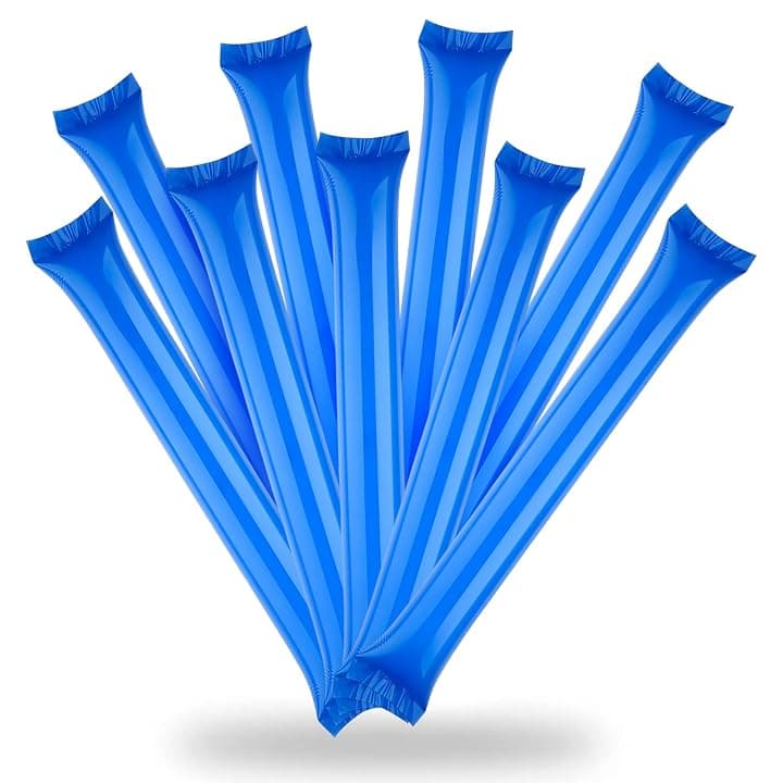 dellyy 50 Bastoncini Gonfiabili in Plastica per Tifo, 60 x 10 Cm, Ideali per Partite di Coppa del Mondo, Eventi di Intrattenimento e Manifestazioni Sportive, per Incoraggiare Il Pubblico.