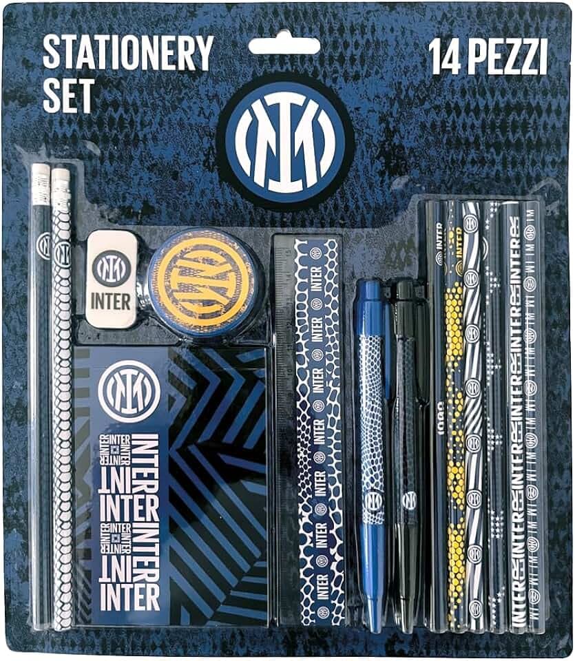 EURO PUBLISHING Inter Set Cancelleria - Prodotto Ufficiale - (Composto da 14 Pezzi)