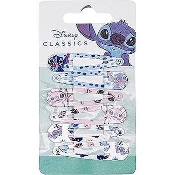 CERDÁ LIFE'S LITTLE MOMENTS Stitch, forcine per capelli, multicolore, realizzate con materiali resistenti, stampate con stitch e angelo, prodotto originale progettato in Spagna