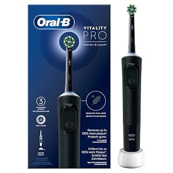 Oral-B Spazzolino Elettrico Vitality Pro, Nero, 1 Testina GreenCircle Certified: Certified Environmental Facts Label