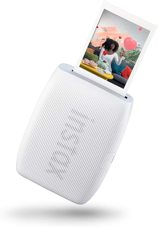 Fujifilm Instax mini Link 3 Clay White - Mini Stampante per Smartphone, Stampa ad Alta Velocità, Effetti AR 3D Integrati, Modalità Click to Collage, Dimensioni Immagine 62 x 46 mm
