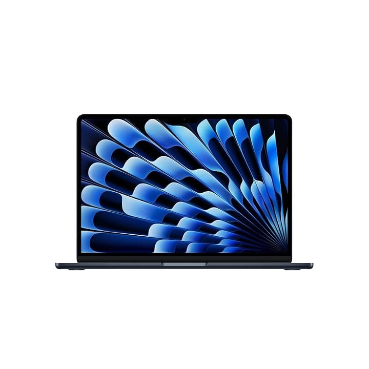 Apple MacBook Air 13'' con chip M5: progettato per l’AI, display Liquid Retina da 13,6'', 16GB di memoria unificata, 512 GB di archiviazione SSD, 10 CPU, 8 GPU, Wi Fi 7 – Mezzanotte