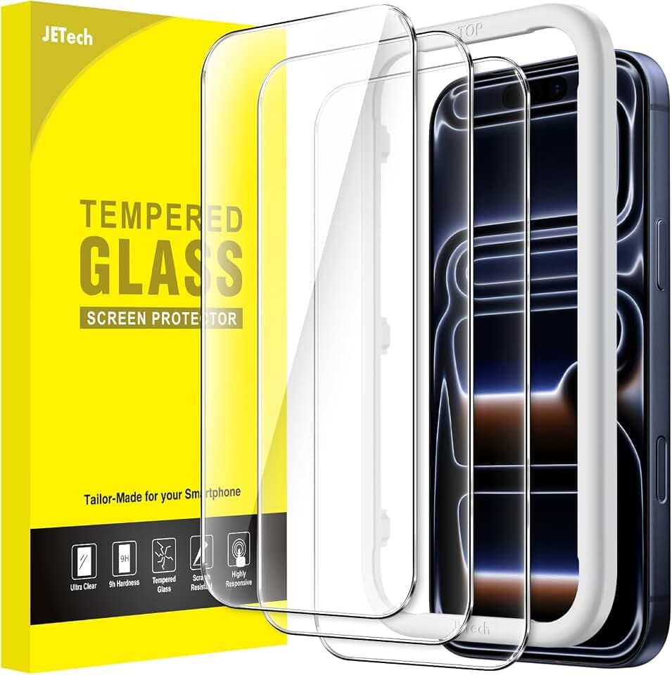 JETech Pellicola Protettiva per iPhone 18 Pro/17 Pro, 3 Pezzi