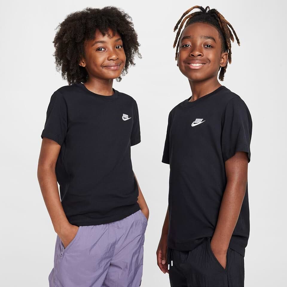 Nike K NSW Tee EMB Futura Lbr Top Unisex - Bambini e Ragazzi (Pacco da 1)