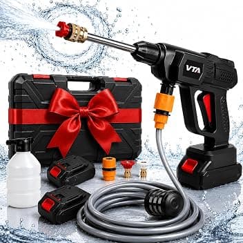 Idropulitrice a batteria 42V 8000Mah Idropulitrice portatile con 2 batterie Idropulitrice ad alta pressione a batteria per il lavaggio di auto Pulizia di pavimenti