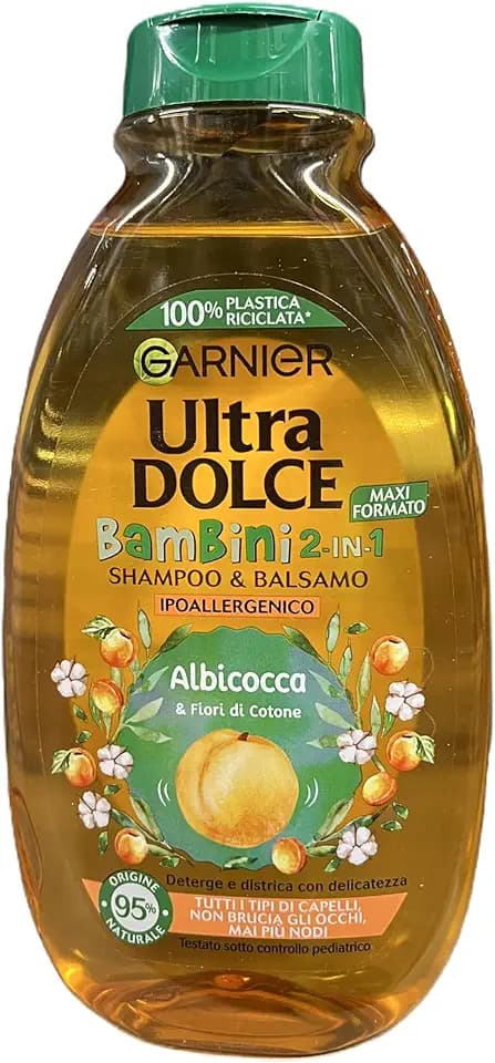 Garnier Shampoo 2 in 1 Ultra Morbido Bambini, 300 ml (Confezione da 1)