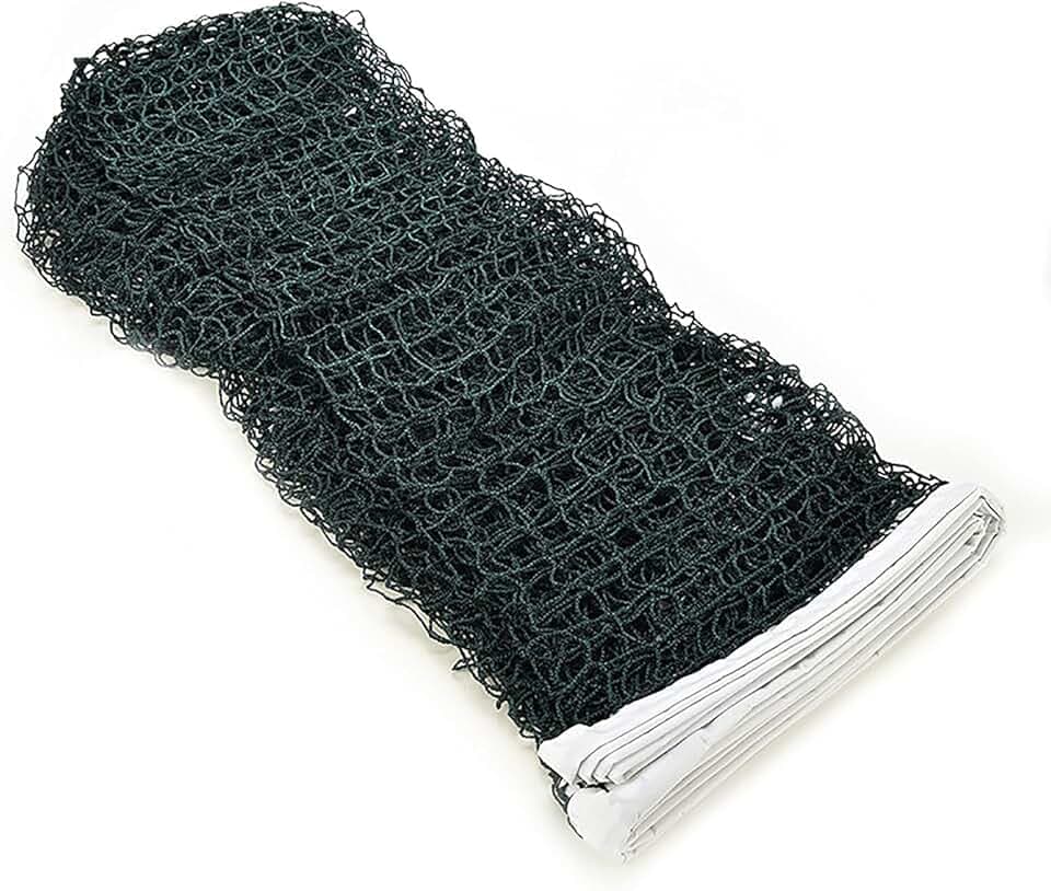 Rete Da Badminton Portatile e Pallavolo Regolabile - Pieghevole Per Tennis, Giardino, Spiaggia, Sport All'Aperto - 6.1x0.76m Verde