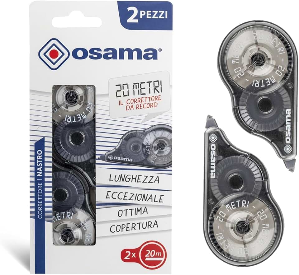 Osama Correttore a Nastro, 2 pezzi/20 metri