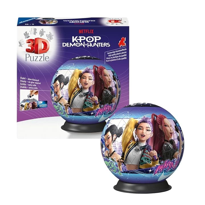 Ravensburger - Puzzle 3D K-Pop Demon Hunters, 73 Pezzi, Bambini 6+ Anni