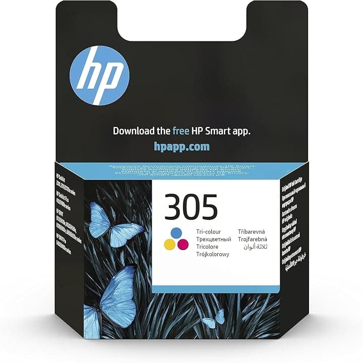 HP 305 Tricromia, 3YM60AE, Cartuccia Originale da 100 Pagine, Compatibile con Stampanti HP DeskJet serie 2700, 4100, HP Envy serie 6020, 6030, 6420, 6430 ECOLOGO